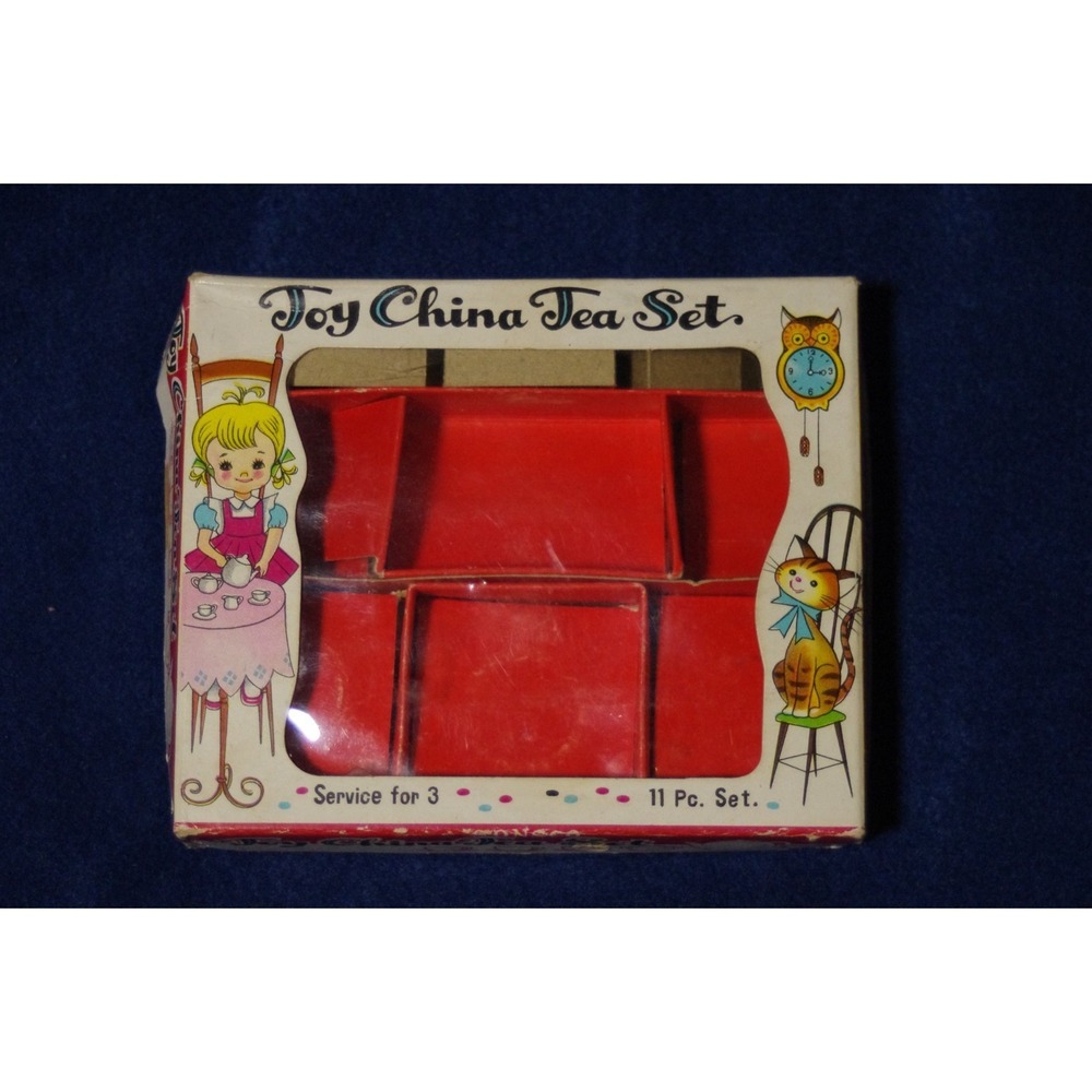 Vintage MCM Toy China‎ Tea Set Box Only